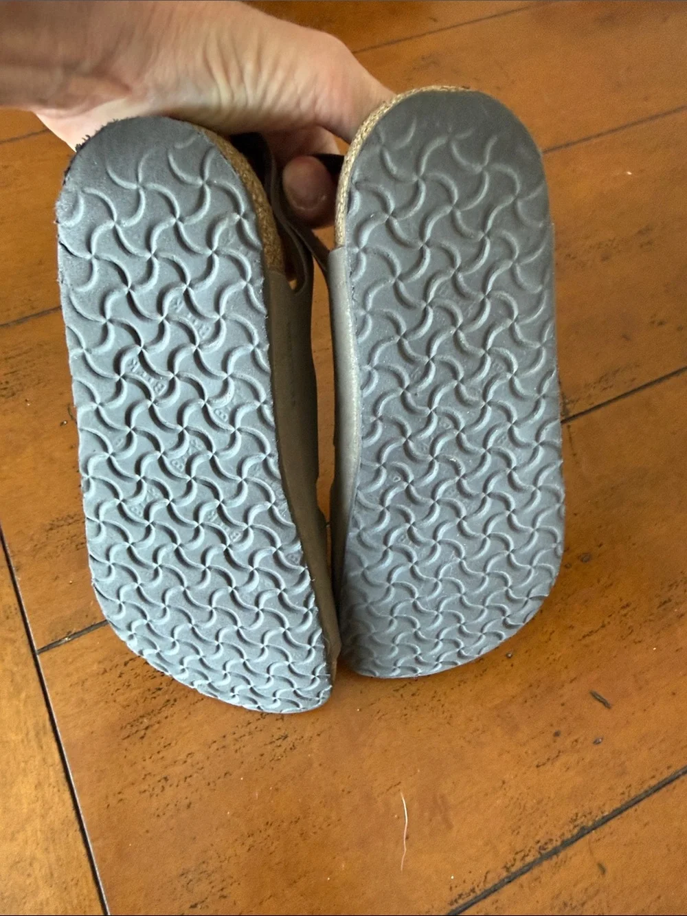 Birkenstock Arizona Kids Sandals Stone Taupe EU 34 Double Strap